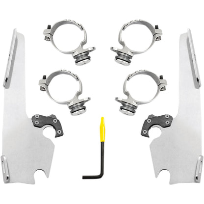 Memphis Shades Fats/Slim Mounting Kit - Polished - FXDL MEK2013_426758