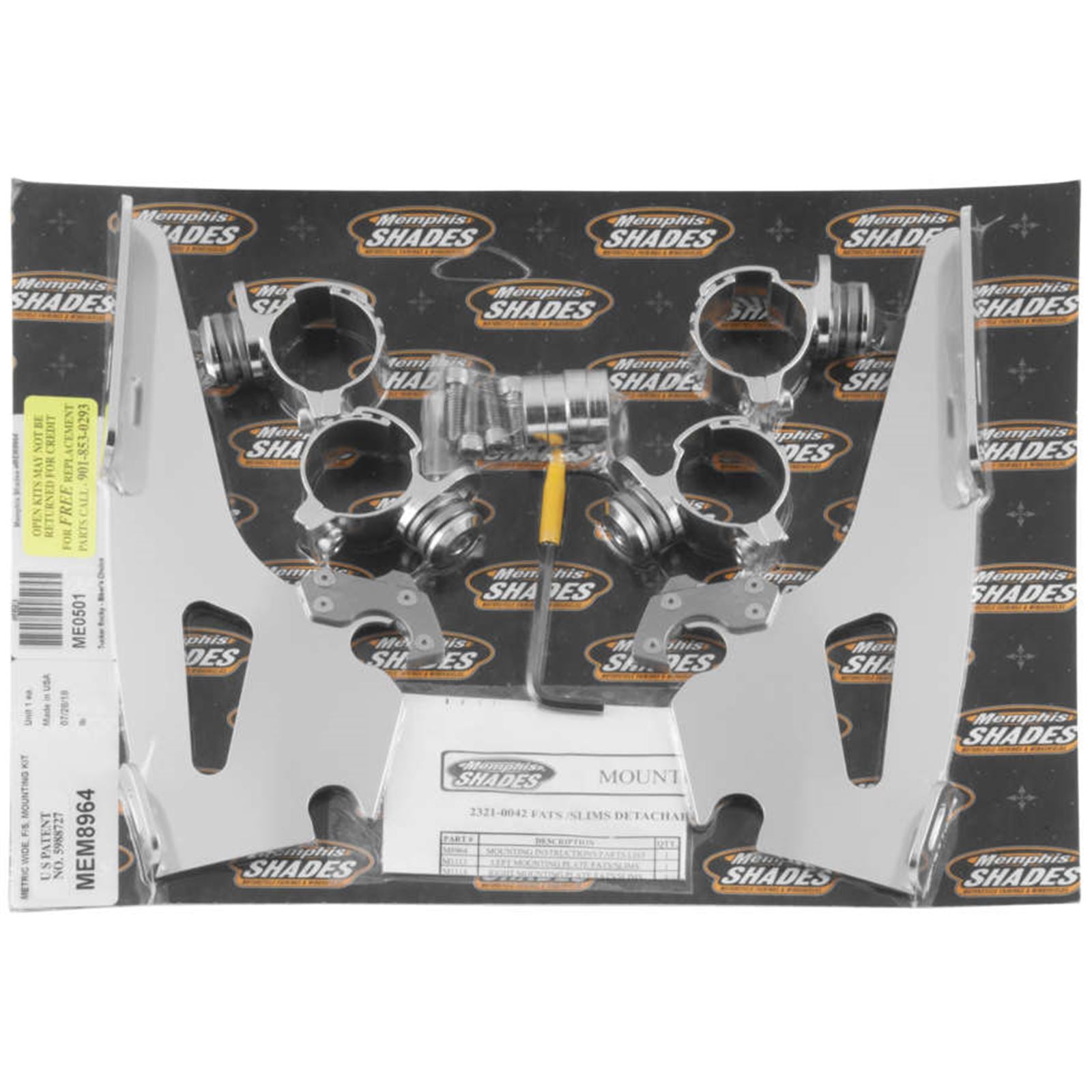Memphis Shades Fats/Slim Trigger Lock Mounting Kit - Wide MEM8964_73858