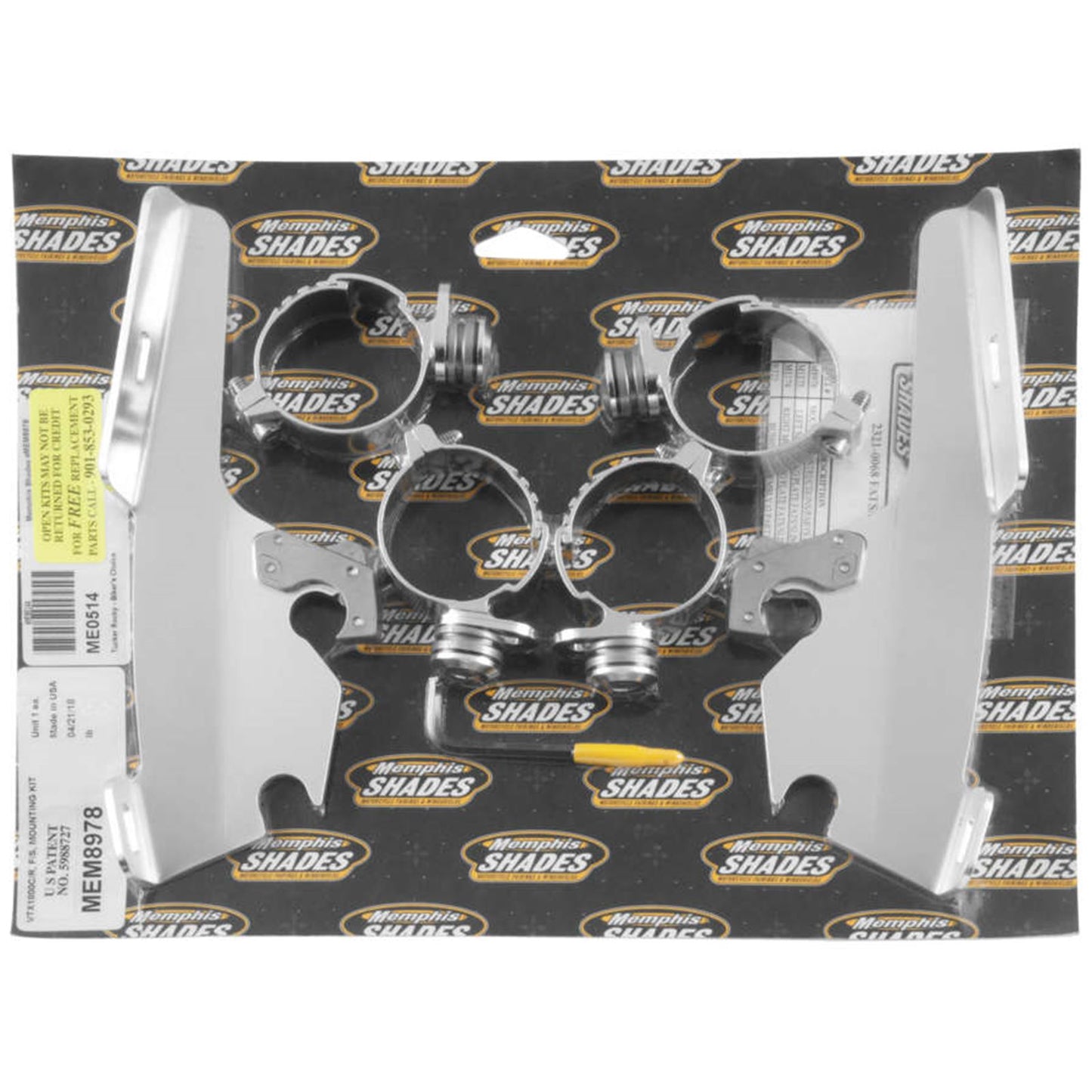 Memphis Shades Fats/Slim Trigger Lock Mounting Kit for Honda VTX1800 MEM8978_73870