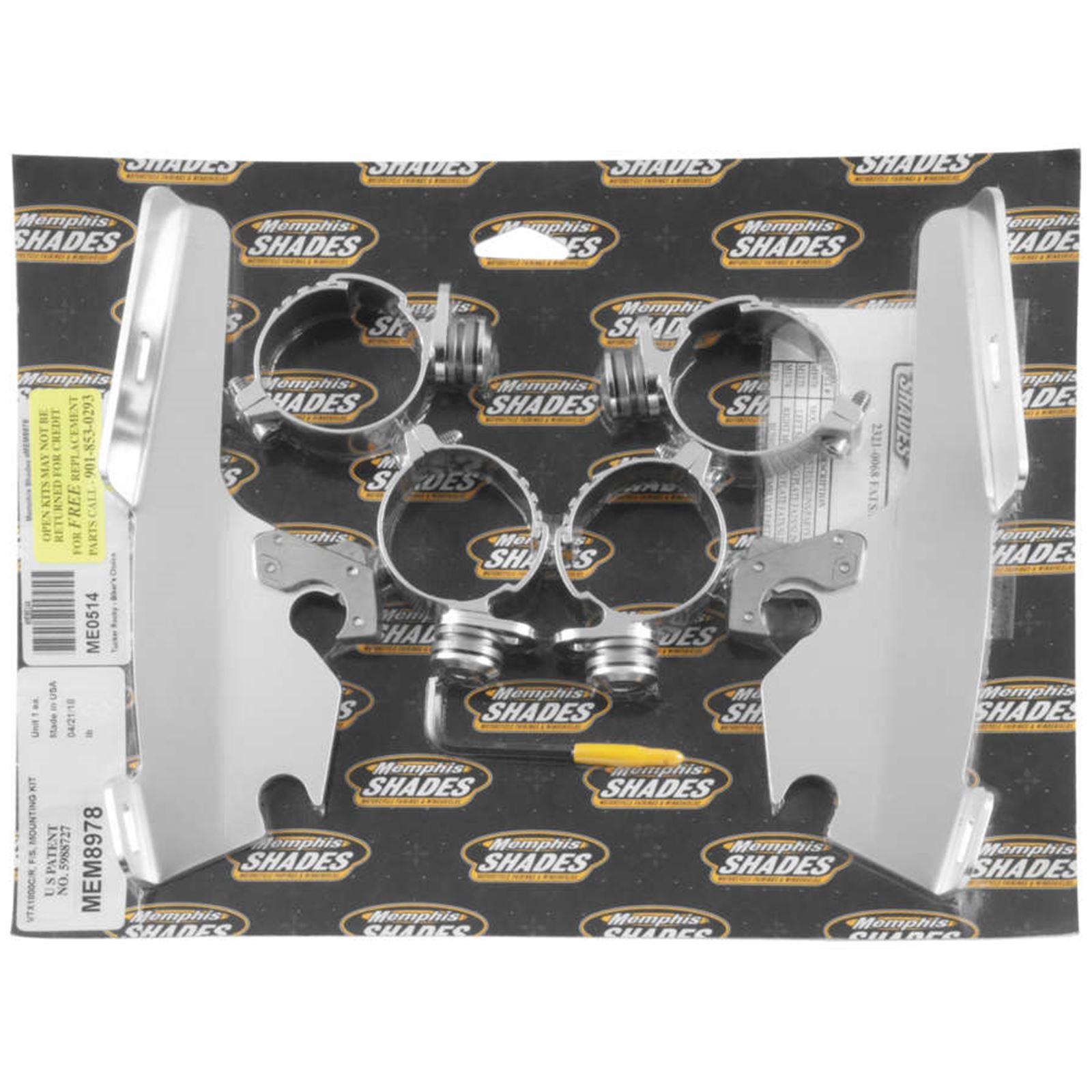 Memphis Shades Fats/Slim Trigger Lock Mounting Kit for Honda VTX1800 MEM8978_73870