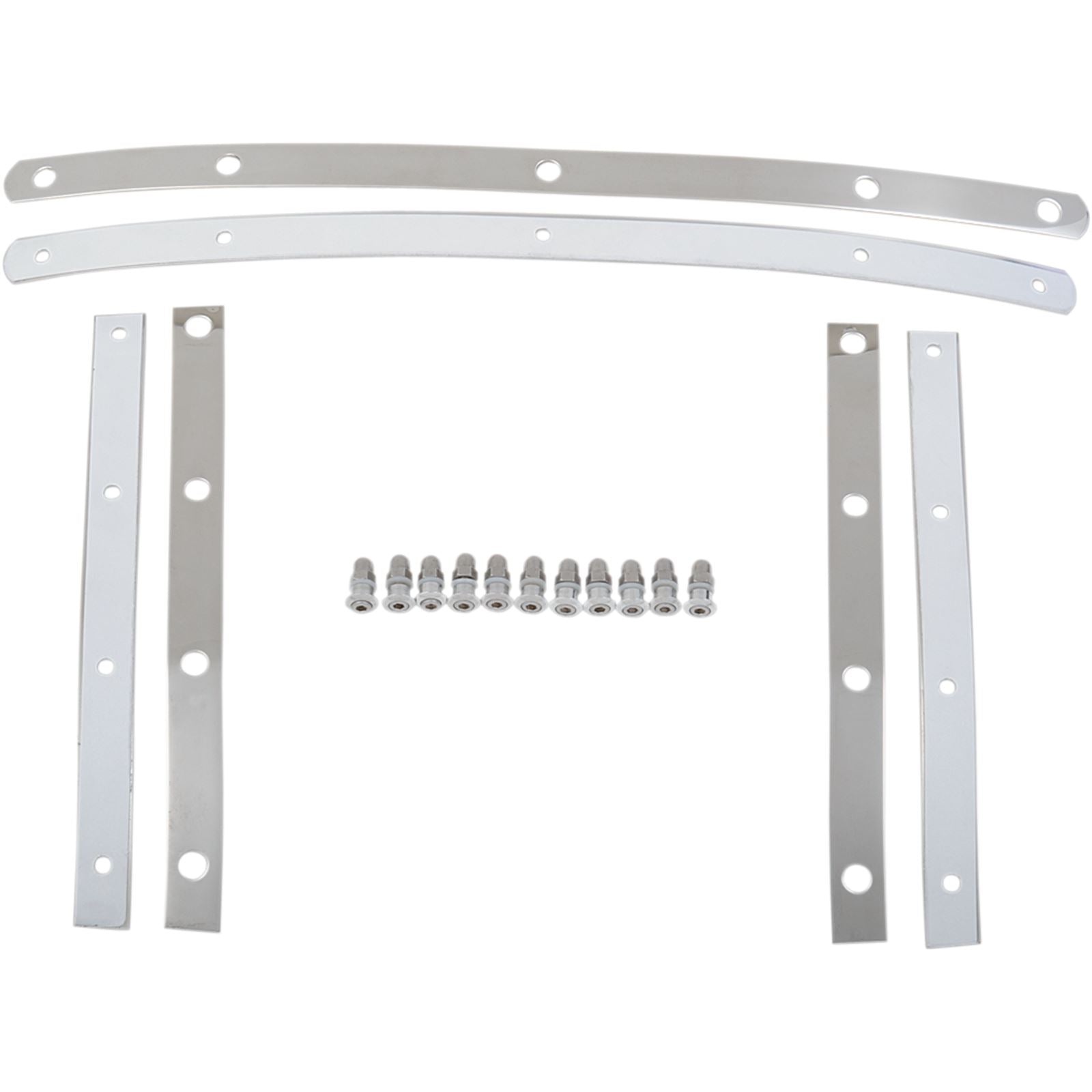 Memphis Shades Fats Windshield Hardware Straps - Stainless Steel MEM0913_427453