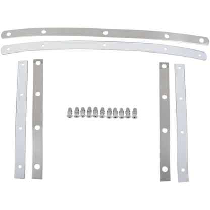 Memphis Shades Fats Windshield Hardware Straps - Stainless Steel MEM0913_427453