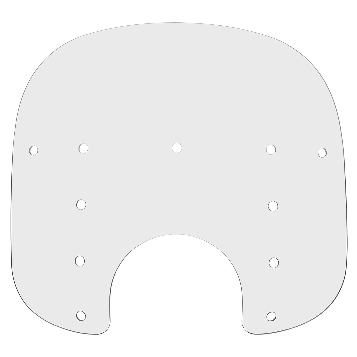 Memphis Shades Fats Windshield - 17" - Clear - Plastic MEP3210_73914