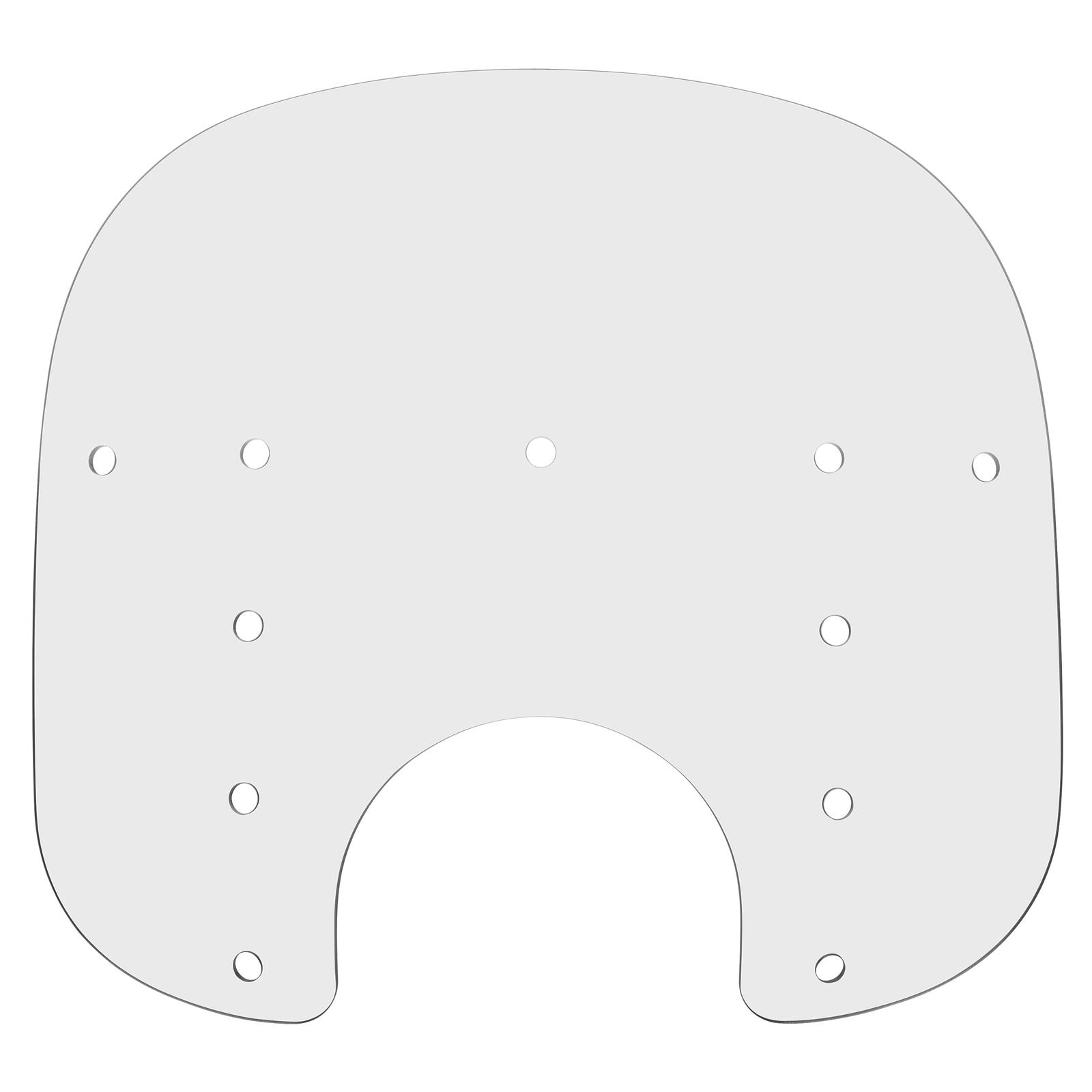 Memphis Shades Fats Windshield - 17" - Clear - Plastic MEP3210_73914