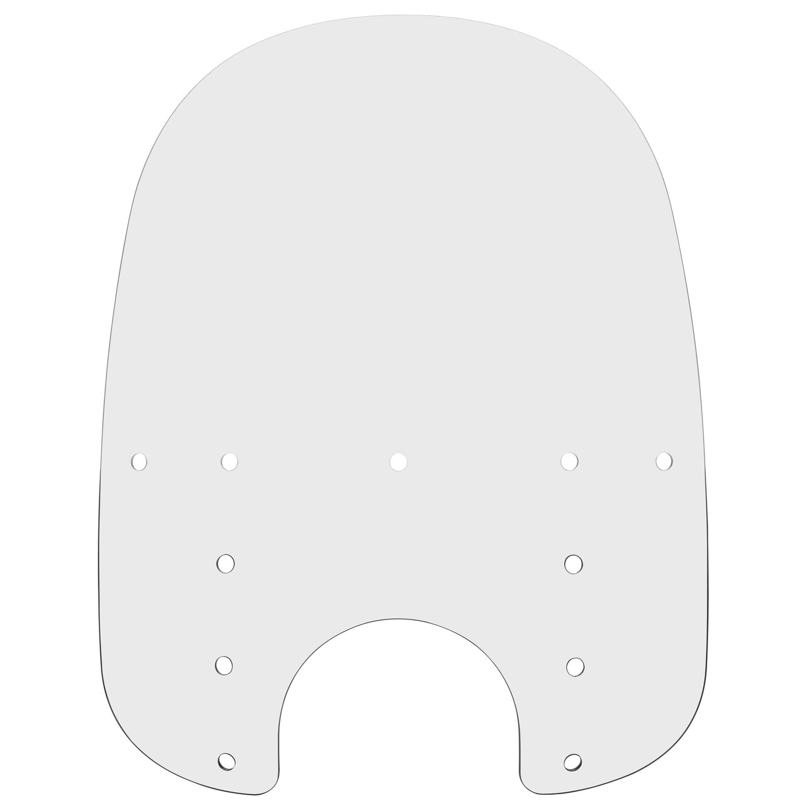 Memphis Shades Fats Windshield - 21" - Clear - Plastic MEP3410_73930