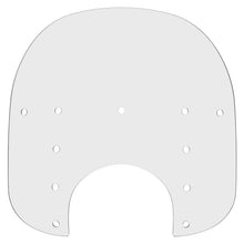 Memphis Shades Fats Windshield - 15" - 9" Headlight Cutout - Clear - Plastic MEP3520_73939