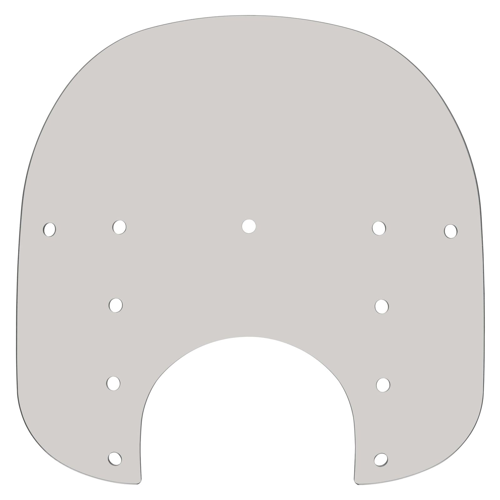 Memphis Shades Fats Windshield - 15" - 9" Headlight Cutout - Solar - Plastic MEP3529_73941
