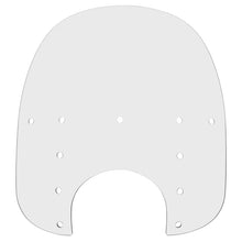 Memphis Shades Fats Windshield - 17" - 9" Headlight Cutout - Clear - Plastic MEP3620_73942