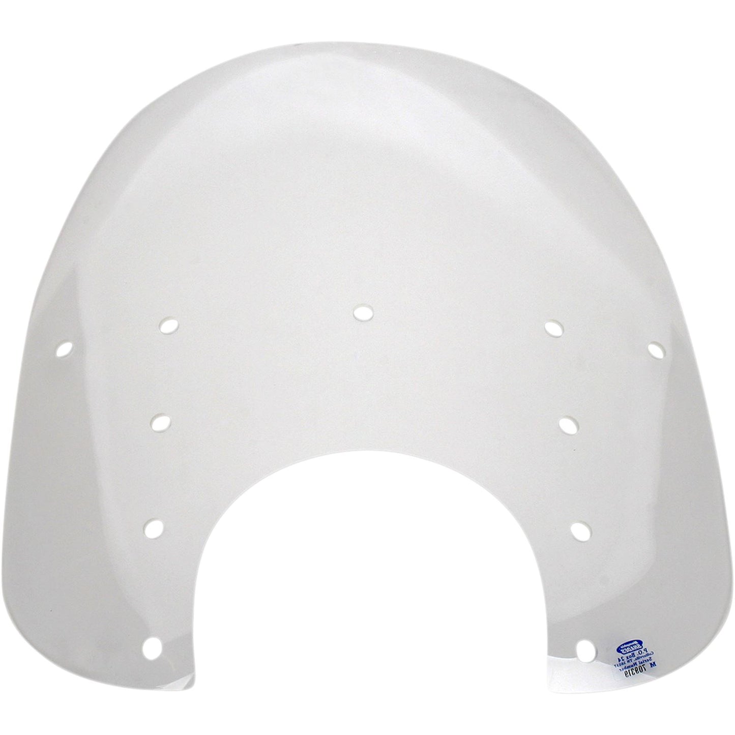 Memphis Shades Fats Windshield - 17" - 9" Headlight Cutout - Clear - Plastic MEP3620_427978