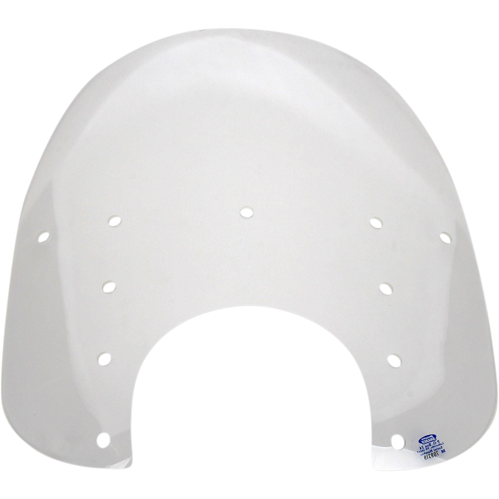 Memphis Shades Fats Windshield - 17" - 9" Headlight Cutout - Clear - Plastic MEP3620_427978