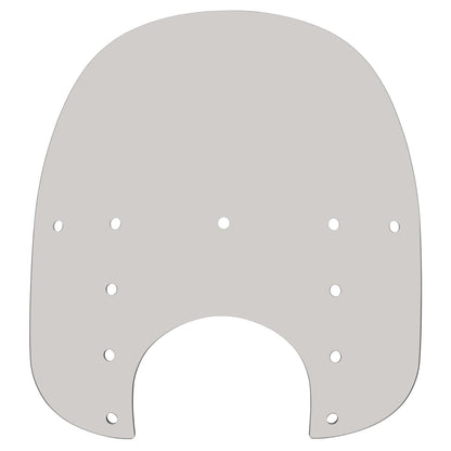 Memphis Shades Fats Windshield - 17" - 9" Headlight Cutout - Solar - Plastic MEP3629_73948