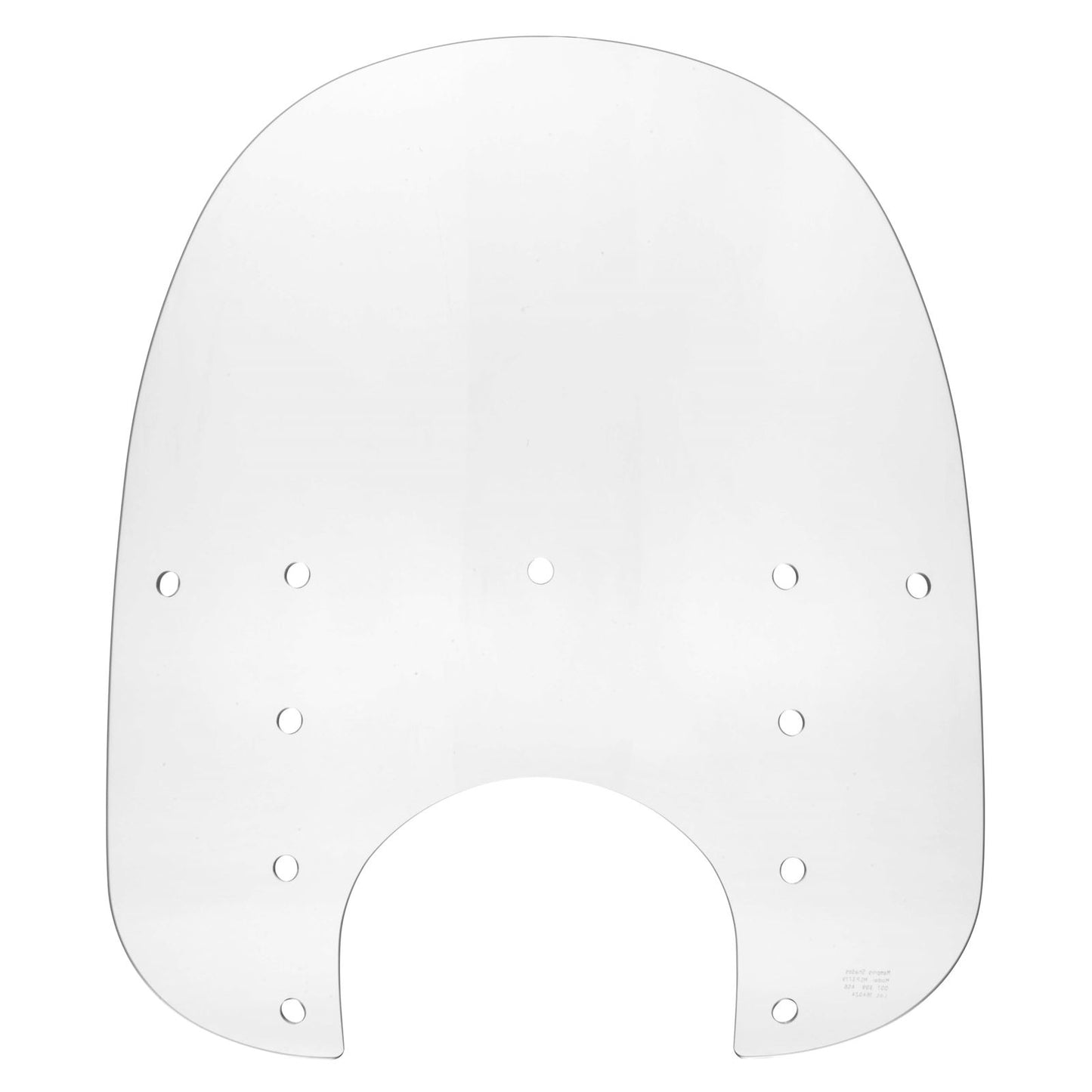 Memphis Shades Fats Windshield - 19" - 9" Headlight Cutout - Clear - Plastic MEP3710_73951