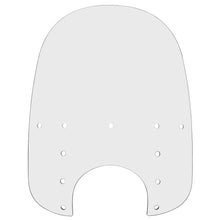 Memphis Shades Fats Windshield - 21" - 9" Headlight Cutout - Clear - Plastic MEP3810_73958