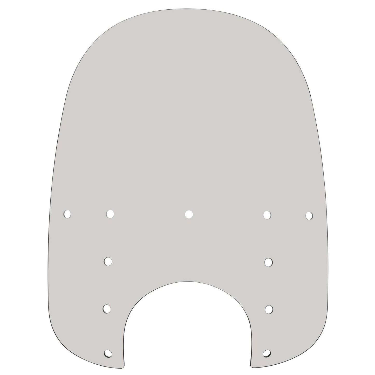 Memphis Shades Fats Windshield - 21" - 9" Headlight Cutout - Solar - Plastic MEP3819_73966