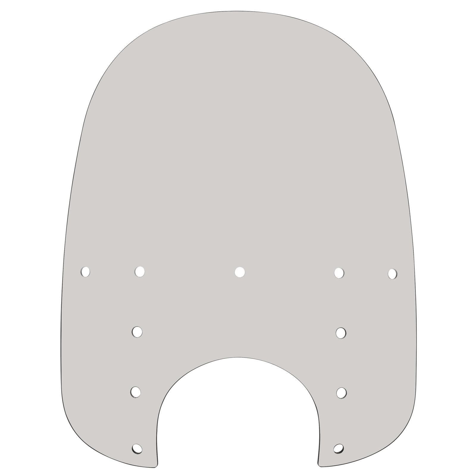 Memphis Shades Fats Windshield - 21" - 9" Headlight Cutout - Solar - Plastic MEP3819_73966