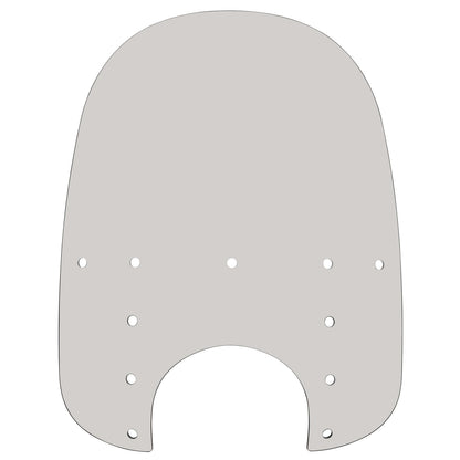 Memphis Shades Fats Windshield - 21" - 9" Headlight Cutout - Solar - Plastic MEP3819_73966