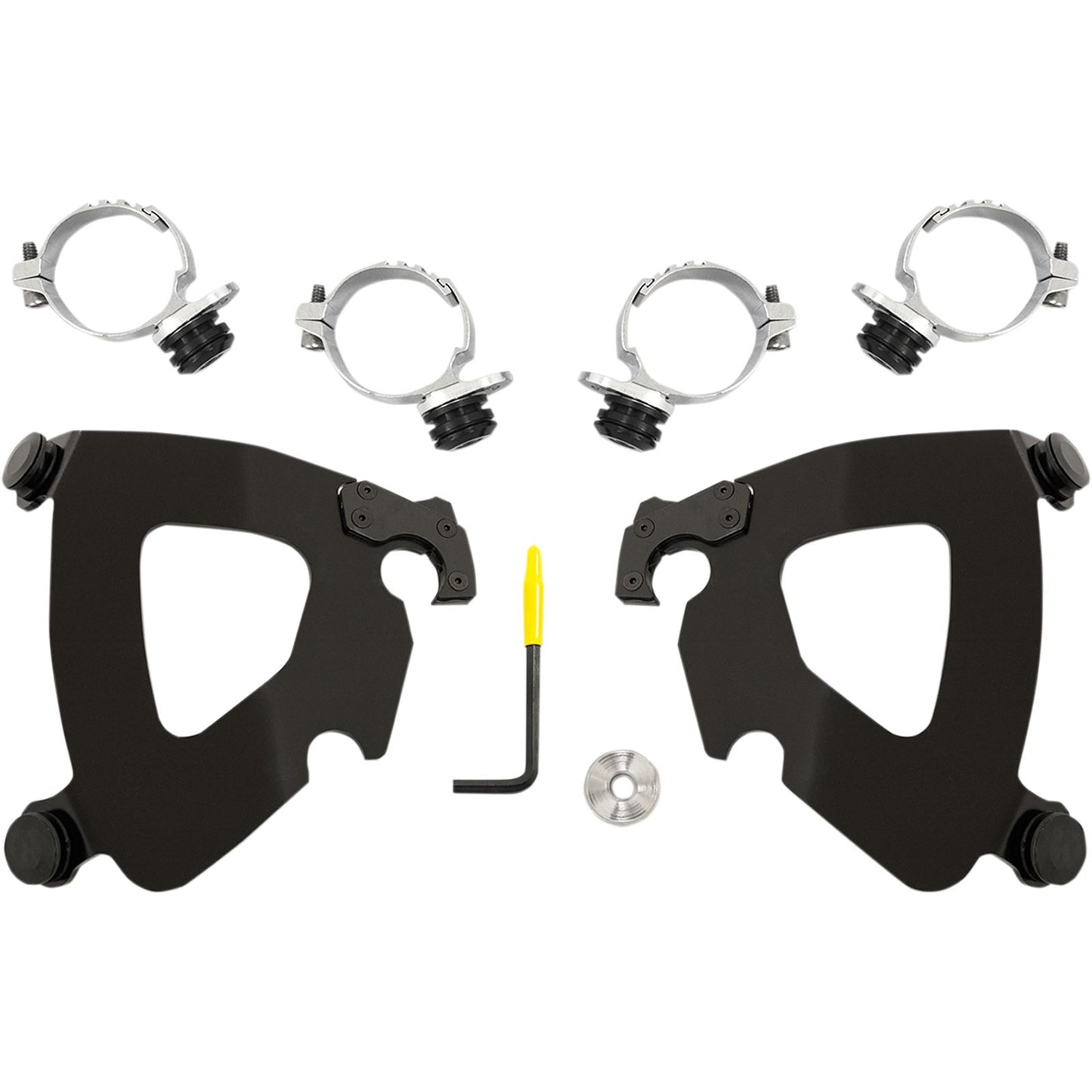 Memphis Shades Gauntlet Mounting Kit - Black - FXDL '14-'17 MEB2014_425987