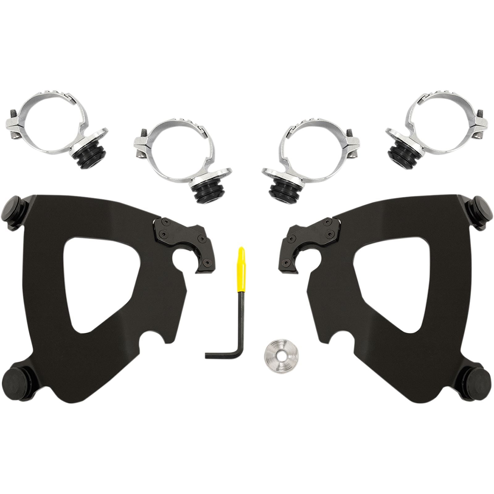 Memphis Shades Gauntlet Mounting Kit - Black - FXDL '14-'17 MEB2014_425987