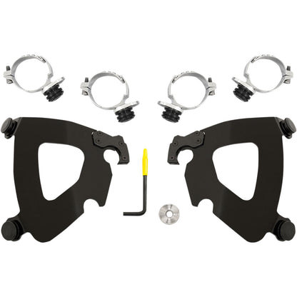 Memphis Shades Gauntlet Mounting Kit - Black - FXDL '14-'17 MEB2014_425987