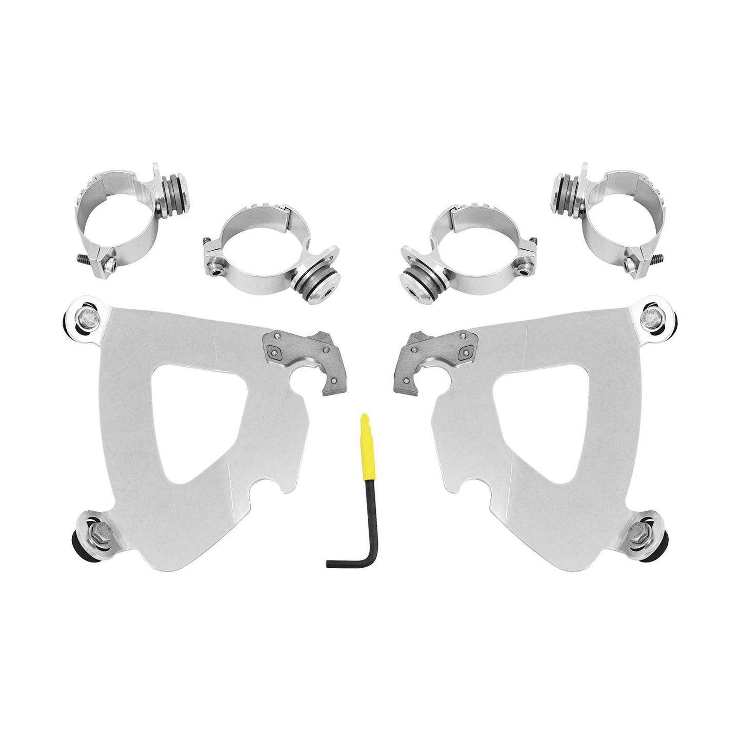 Memphis Shades Gauntlet Mounting Kit - Polished - FXD MEK1993_73988