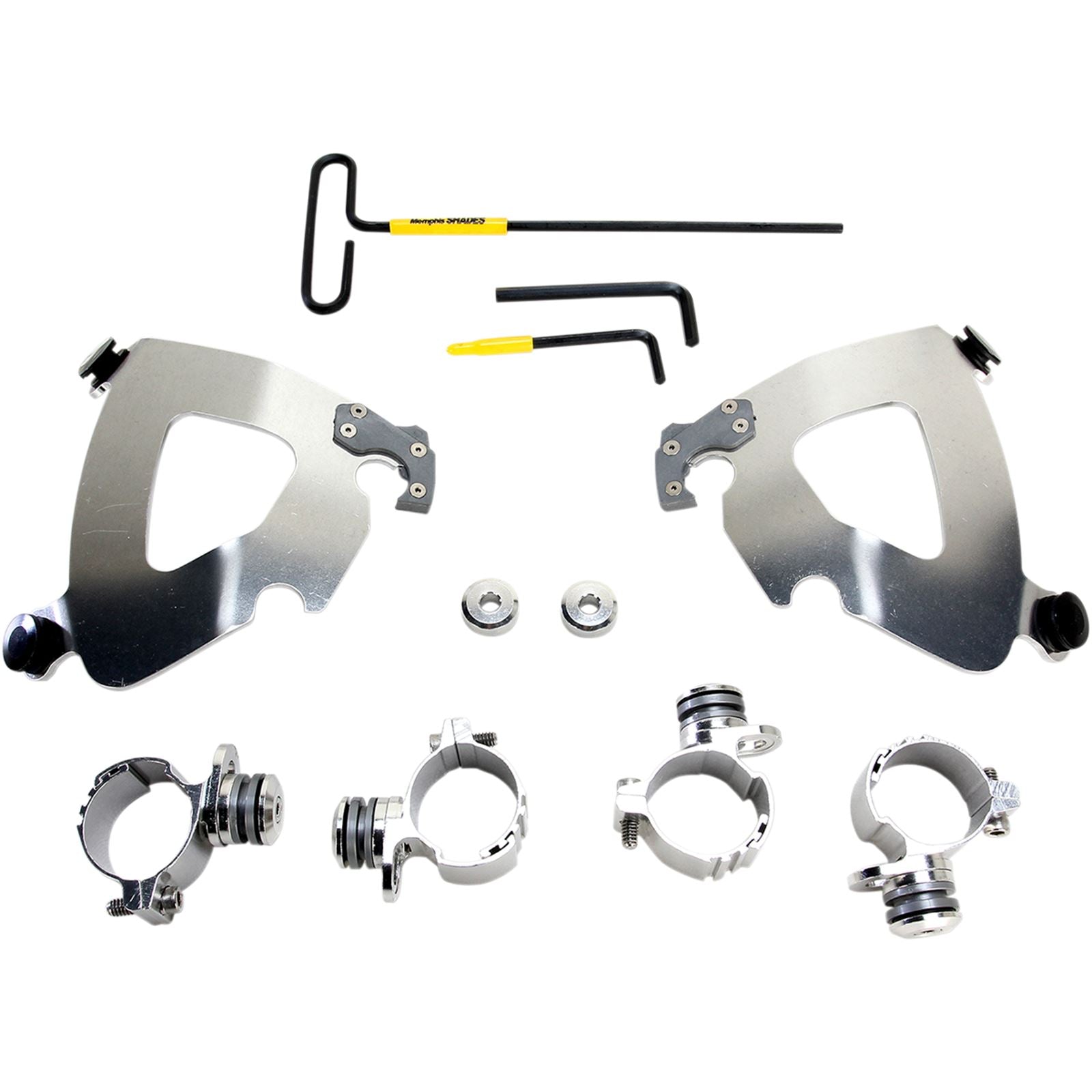 Memphis Shades Gauntlet Mounting Kit - Polished - XL1200 MEK2006_426729