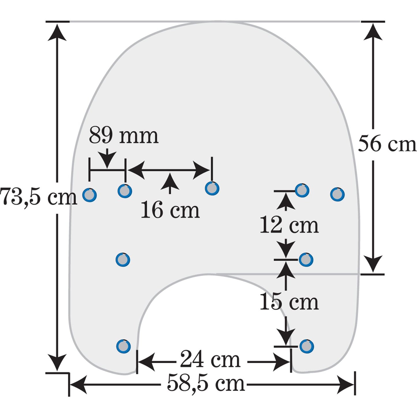 Memphis Shades Windshield Plastic 15" Solar For Harley Road King '94-'20 MEP6129_426146