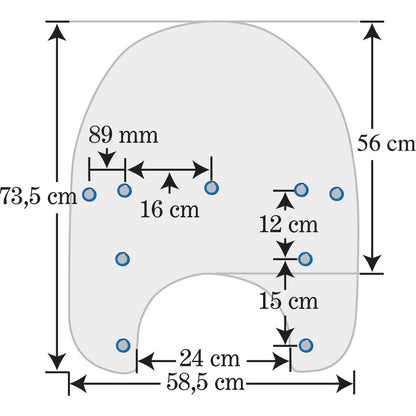 Memphis Shades Windshield Plastic 15" Solar For Harley Road King '94-'20 MEP6129_426146