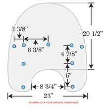 Memphis Shades Replacement Windshield - 15" - Solar - Heritage/Fatboy MEP6169_1372688
