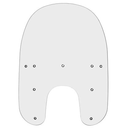 Memphis Shades Replacement Windshield - 17" - Clear - FX/R/D/L MEP6230_74219