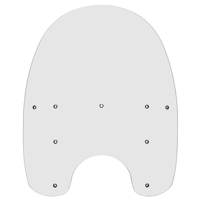 Memphis Shades Replacement Windshield 21" Clear For Harley   MEP6460_74334