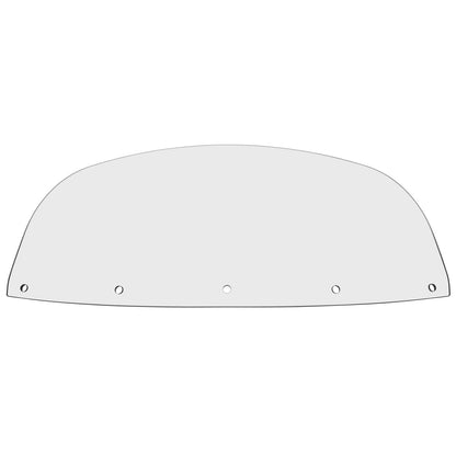 Memphis Shades Windshield - 9" - Clear - FLHT '86-'95 MEP8010_74361