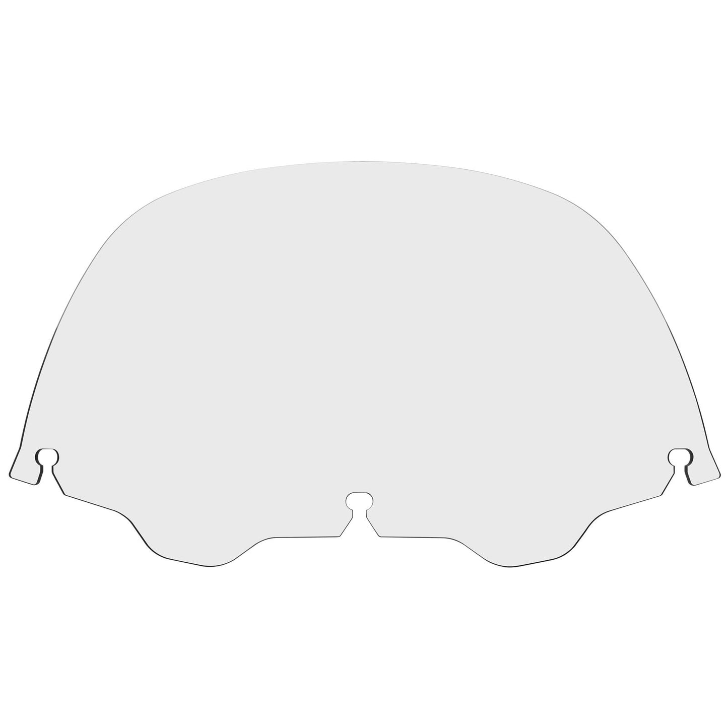 Memphis Shades Windshield - 9" - Clear - FLHT '96-'13 MEP8110_74391