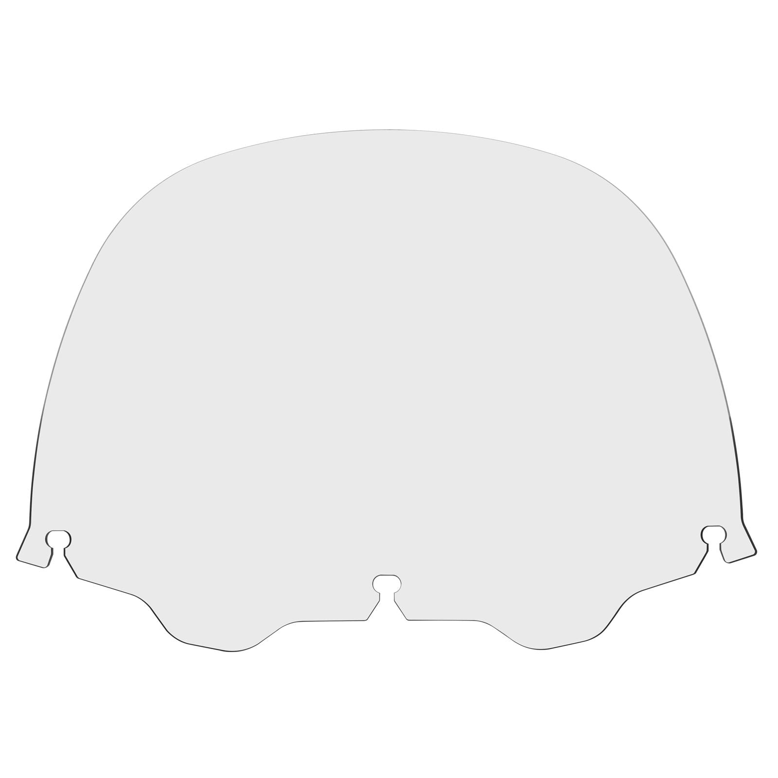 Memphis Shades Windshield - 12" - Clear - FLHT '96-'13 MEP8120_74399