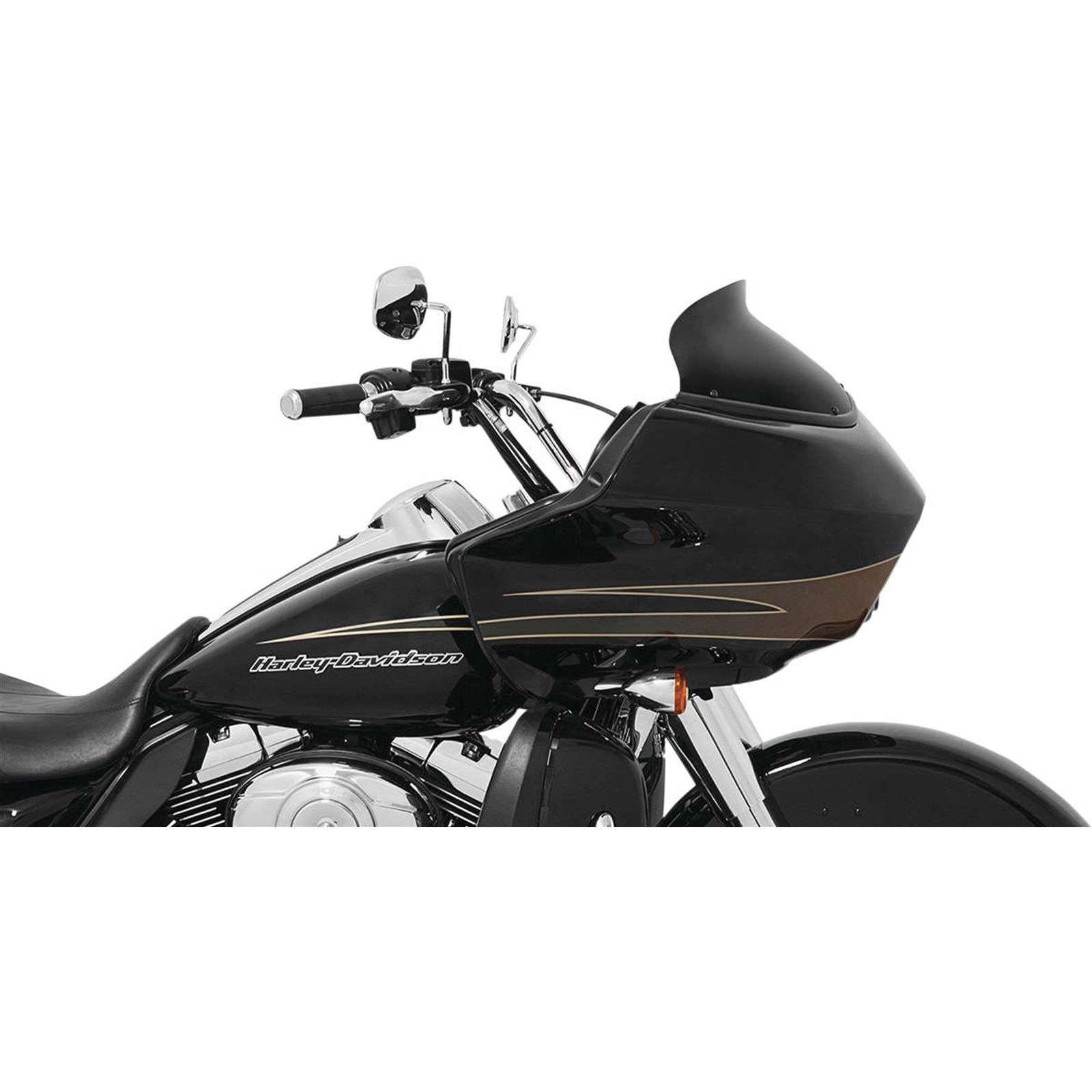 Memphis Shades Spoiler Windshield - 5" - Black - FLTR '98-'13 MEP85411_74491