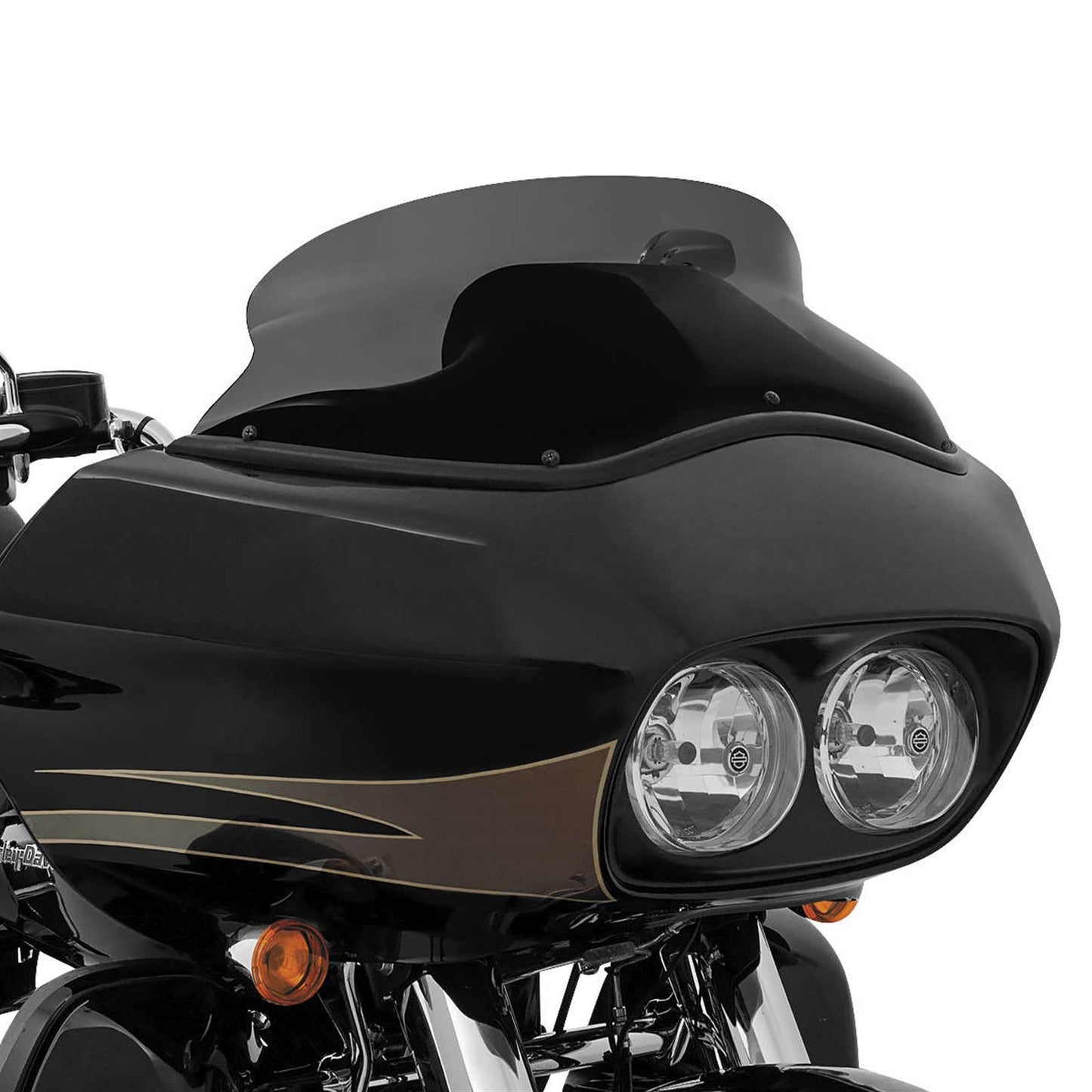 Memphis Shades Spoiler Windshield - 6" - Dark Smoke For Harley FLTR '98-'13 MEP85510_74496
