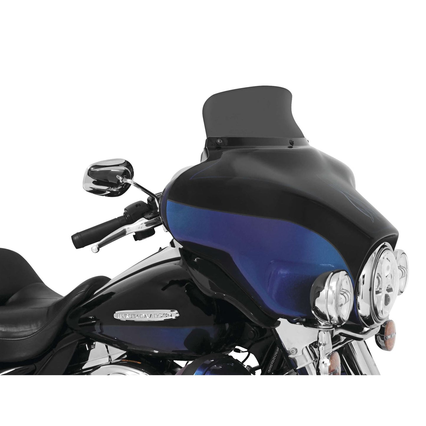 Memphis Shades Spoiler Windshield - 5" - Smoke - FLH MEP8571_74505