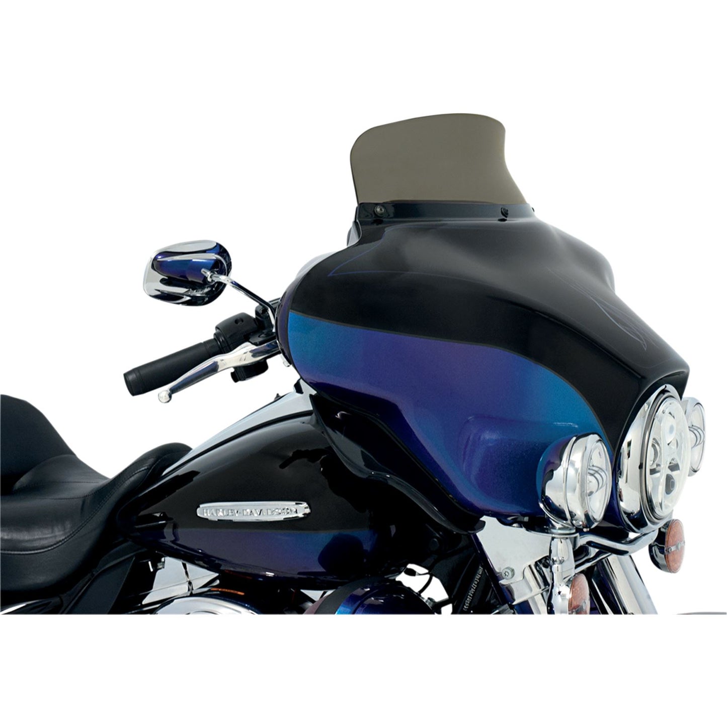 Memphis Shades Spoiler Windshield - 5" - Smoke - FLH MEP8571_426964