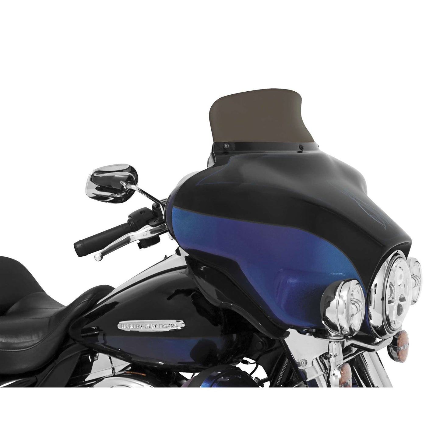 Memphis Shades Spoiler Windshield - 5" - Smoke - FLH MEP8571_74506