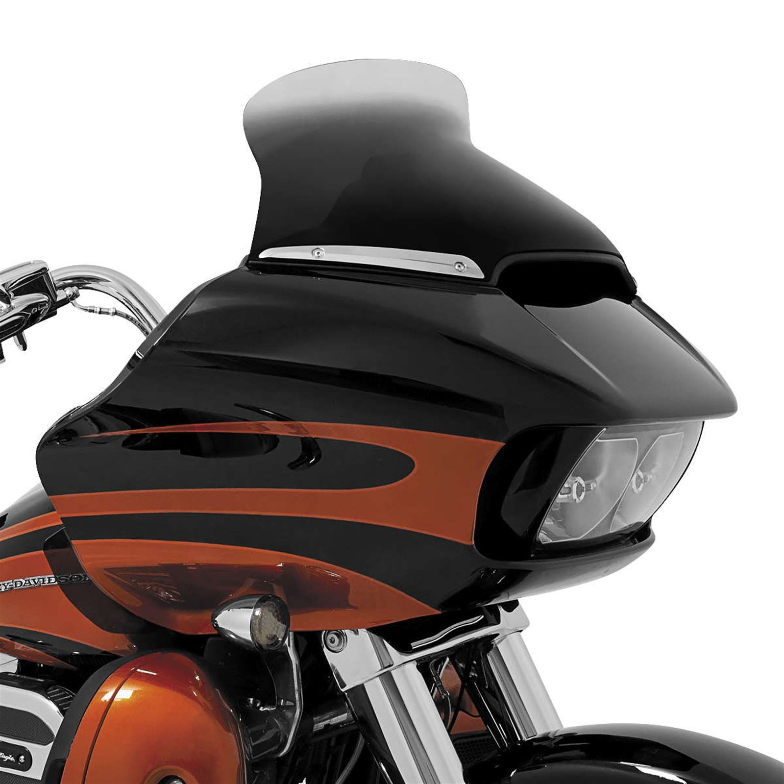 Memphis Shades Spoiler Windshield - 8" - Dark Smoke - FLTR '15+ MEP86110_74537