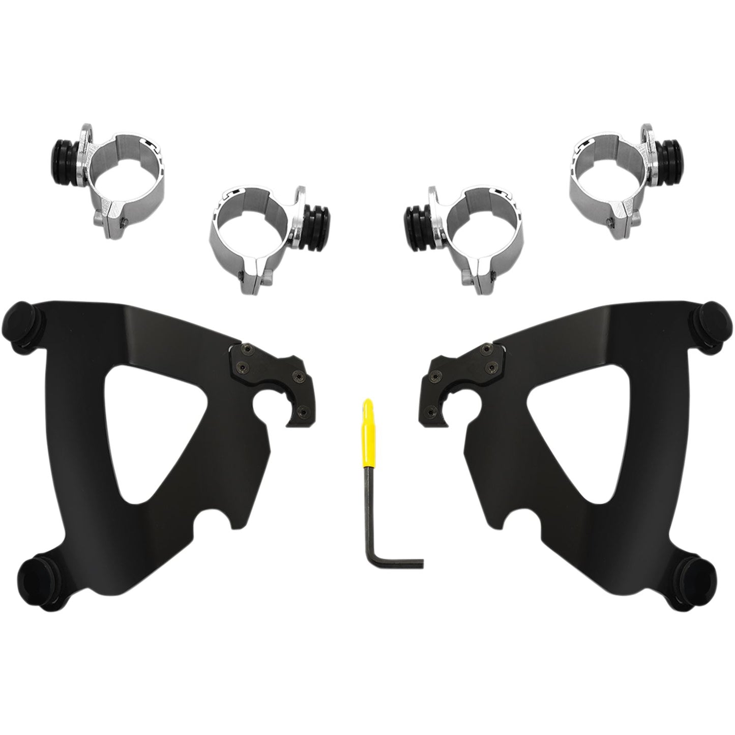 Memphis Shades Road Warrior Mounting Kit - Black - FXDWG MEB2030_426783