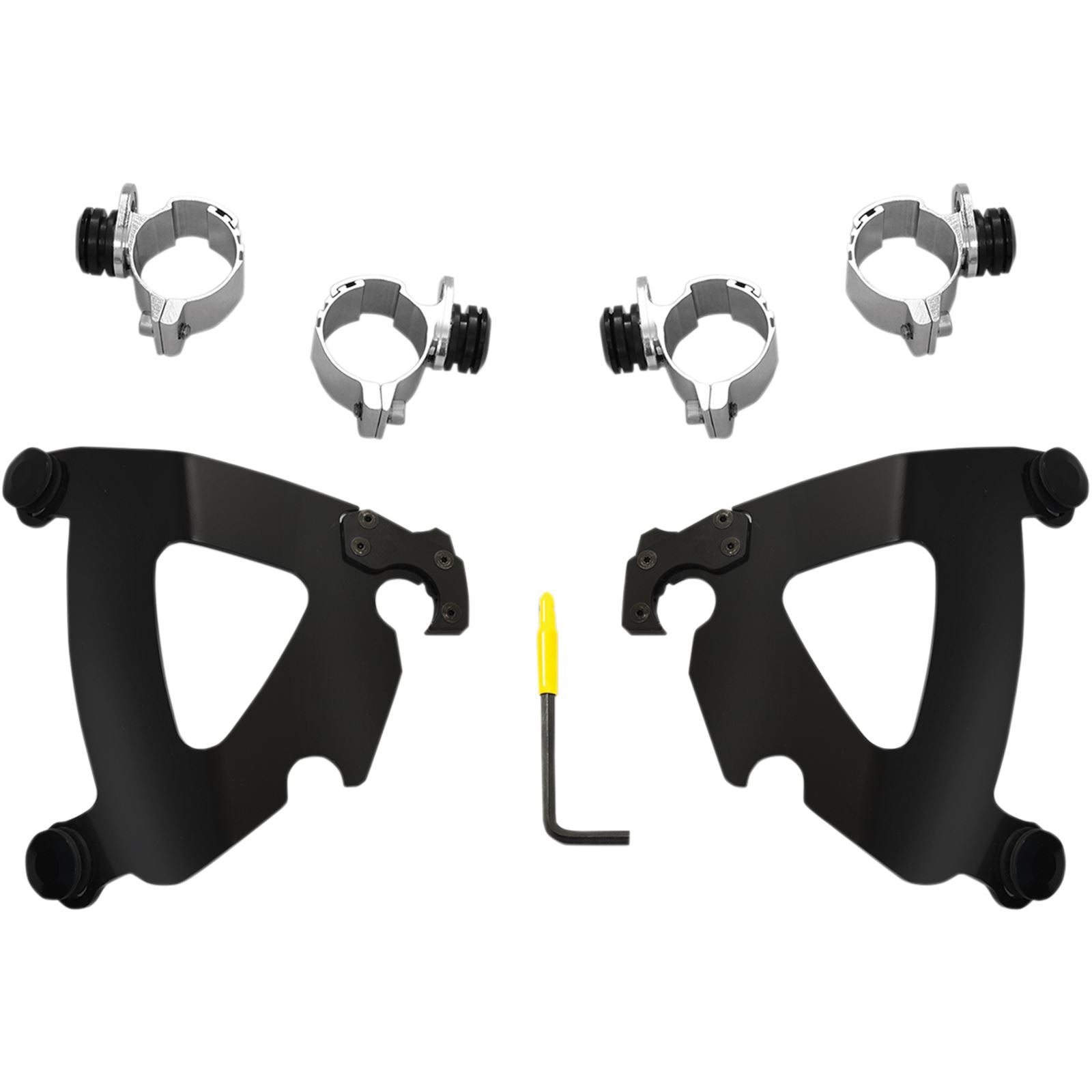 Memphis Shades Road Warrior Mounting Kit - Black - FXDWG MEB2030_426783