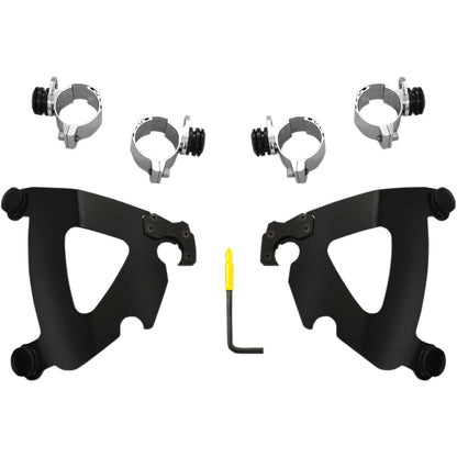 Memphis Shades Road Warrior Mounting Kit - Black - FXDWG MEB2030_426783