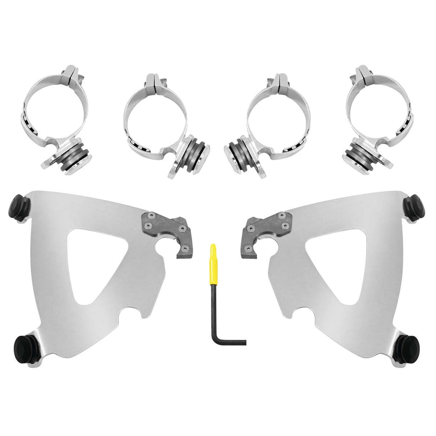 Memphis Shades Road Warrior Mounting Kit - Polished - FXD MEK2028_74594