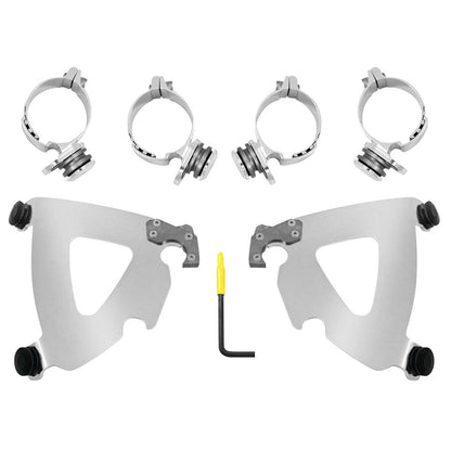 Memphis Shades Road Warrior Mounting Kit - Polished - FXD MEK2028_74594