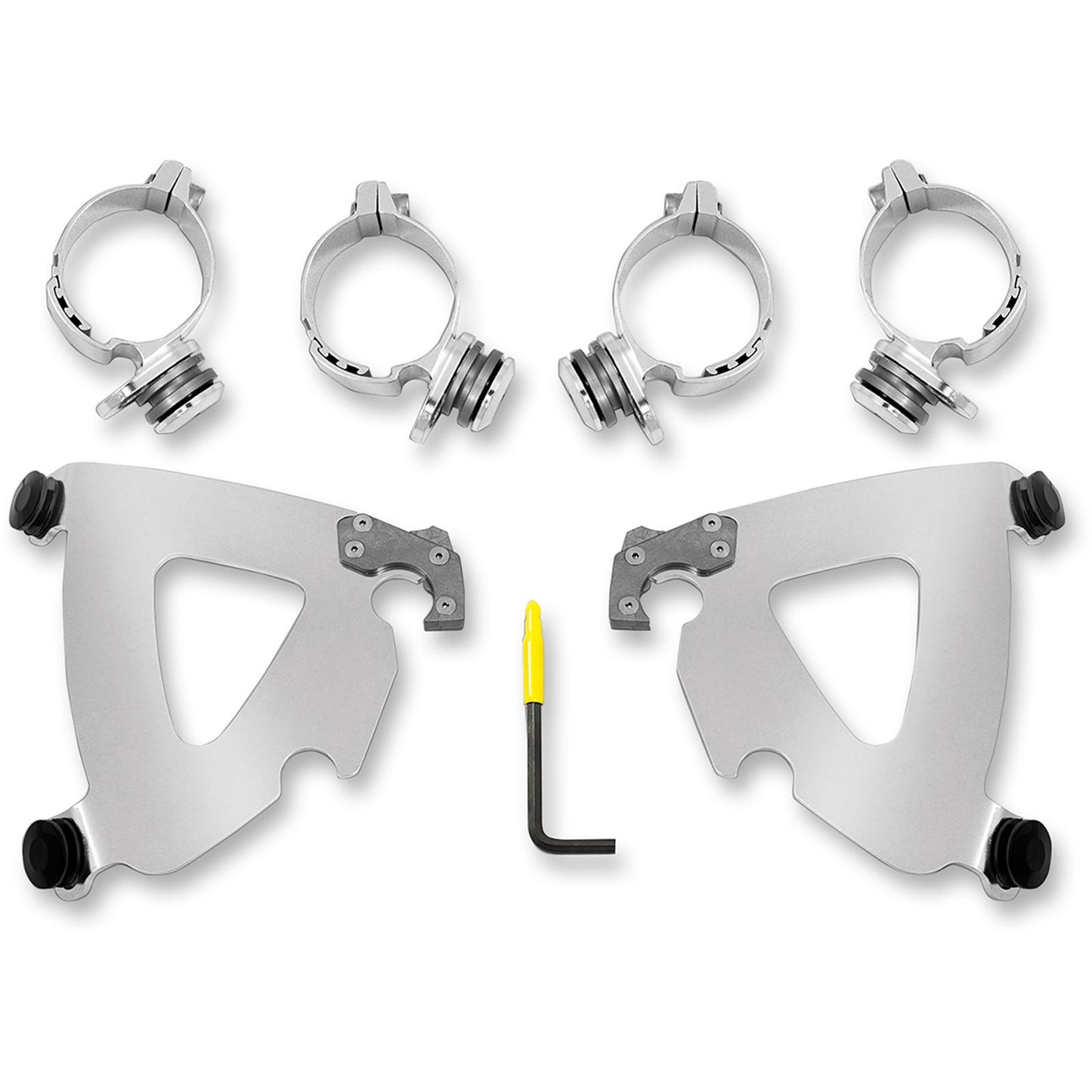 Memphis Shades Road Warrior Mounting Kit - Polished - FXD MEK2028_426774