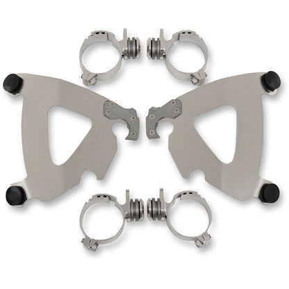 Memphis Shades Road Warrior Mounting Kit - Polished - FXDWG MEK2029_426778