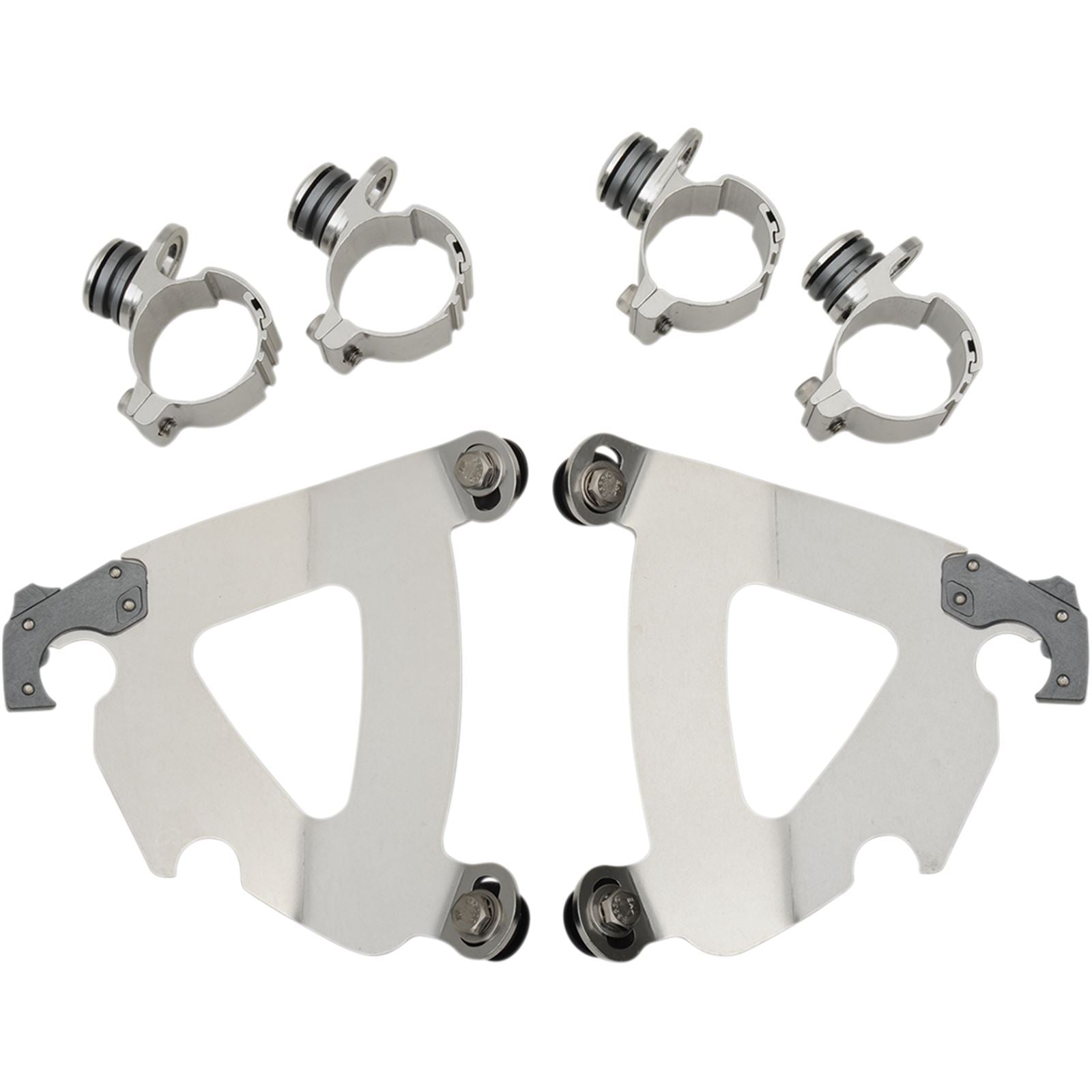 Memphis Shades Road Warrior Mounting Kit - Polished - FXDWG MEK2030_426007