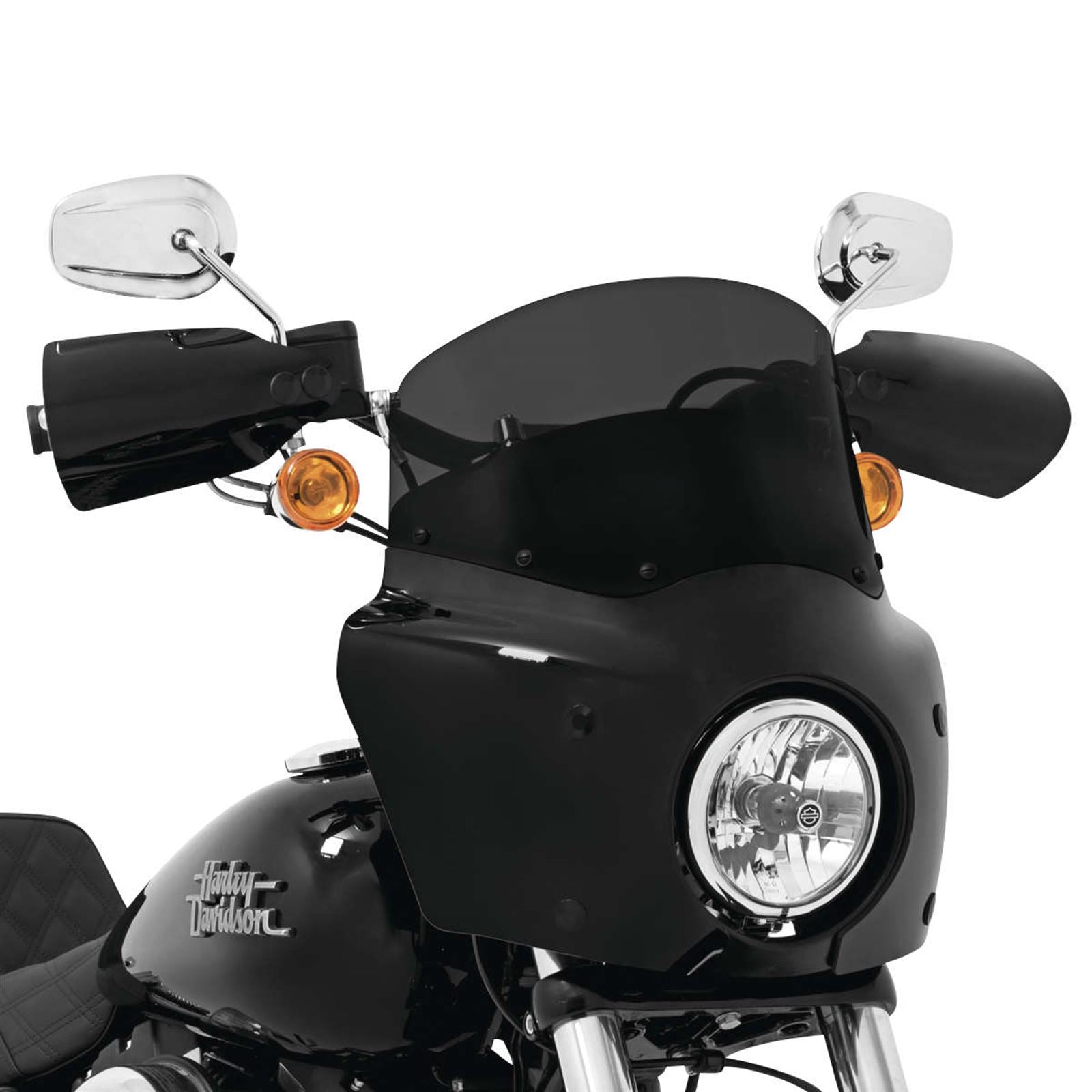 Memphis Shades Roadwarrior Cafe Windshield - Dark Black Smoke - 9" MEP86610_74602