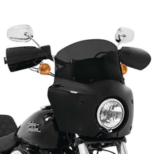 Memphis Shades Roadwarrior Cafe Windshield - Dark Black Smoke - 9" MEP86610_74602