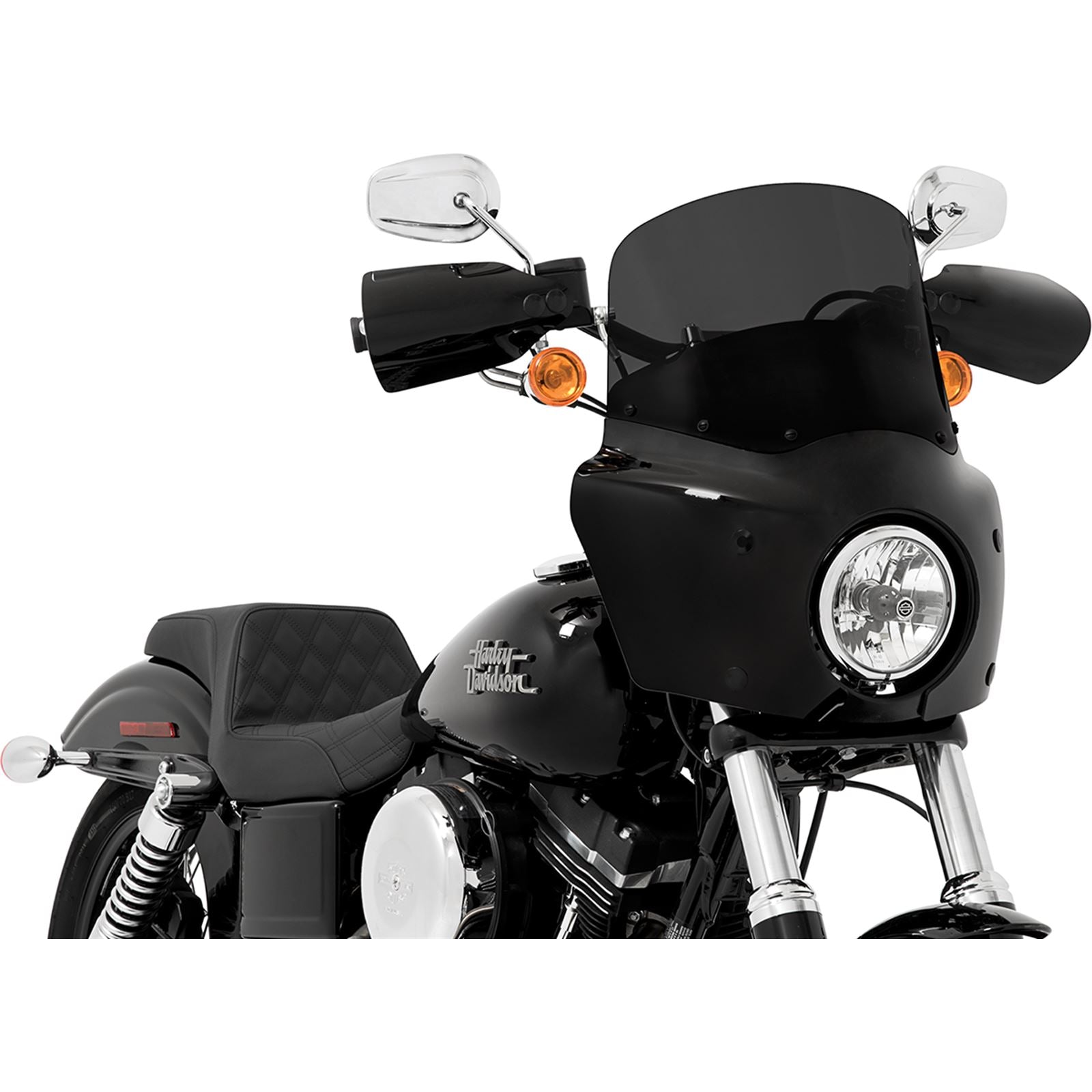 Memphis Shades Roadwarrior Cafe Shield - Dark Black Smoke - 11" MEP86710_427046